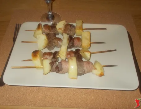 Spiedini al forno con patate