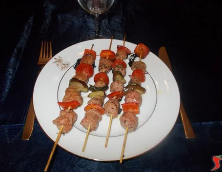 Spiedini salsiccia