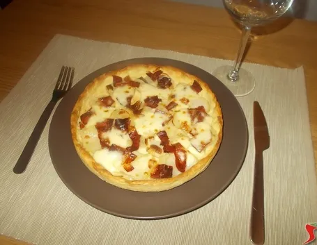 La torta salata di patate e speck