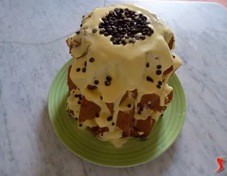 Il pandoro con mascarpone e cioccolato