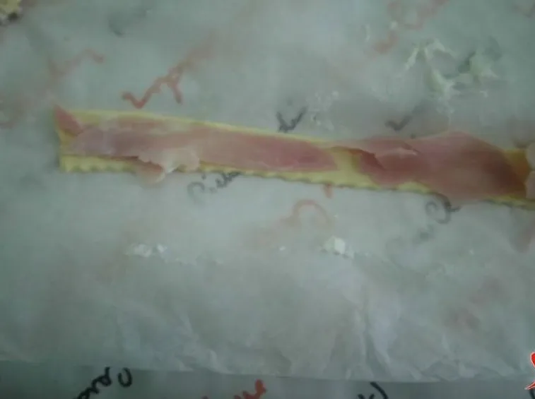 ricci al prosciutto