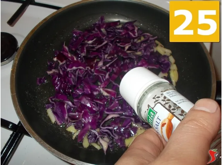 La cottura del radicchio