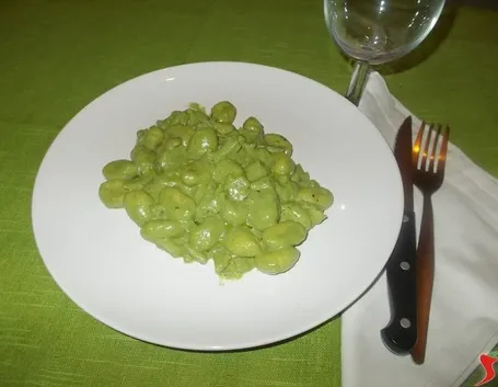 Gli gnocchi con gli spinaci