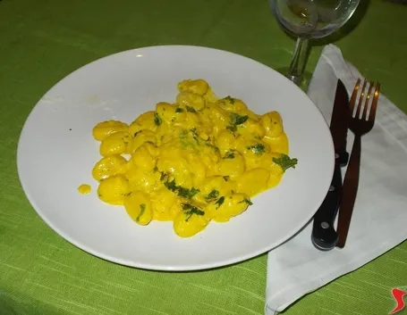 Gli gnocchi allo zafferano