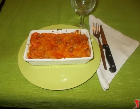 Le lasagne con la salsiccia