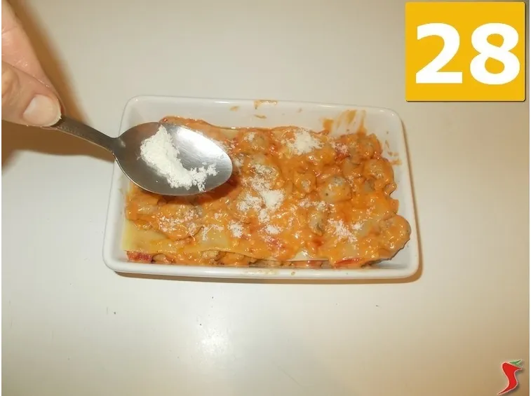 La cottura della lasagna