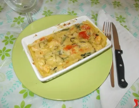 Le lasagne ai gamberetti