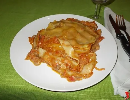 La lasagna al ragù