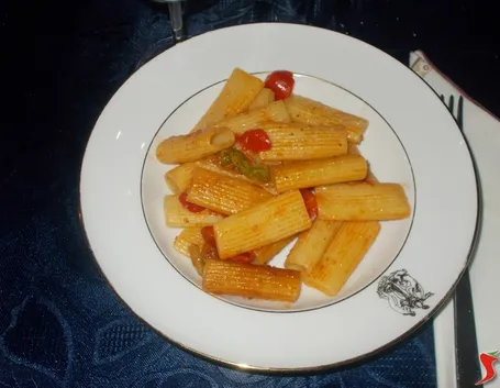 La pasta ai fiori di zucca