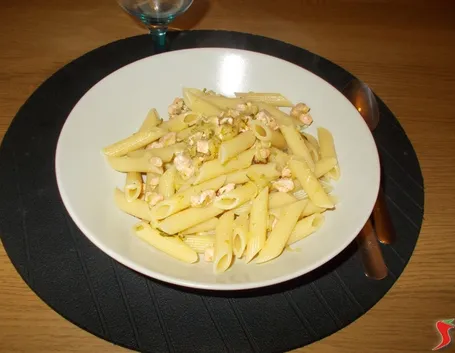 Penne con salmone