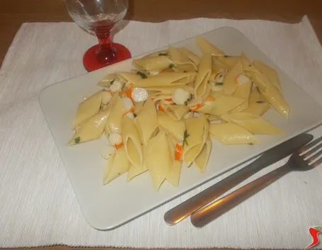 Penne con gamberi