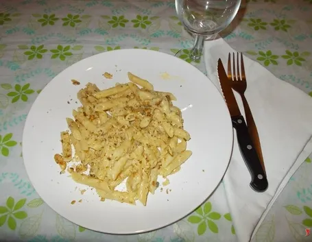 Le penne gorgonzola e noci