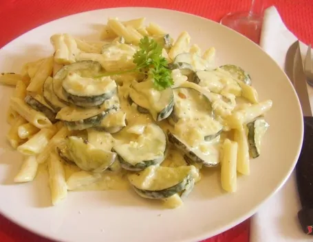 penne panna e zucchine