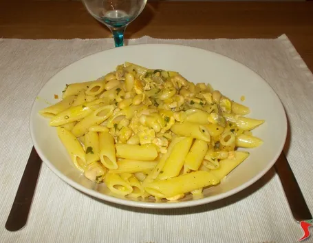 penne salmone