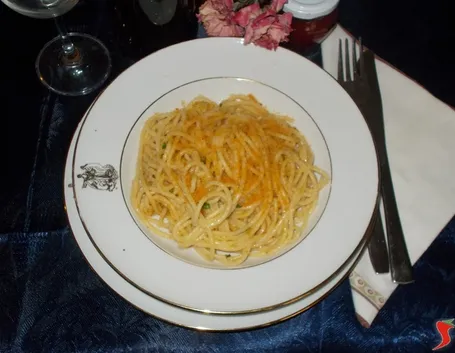 Gli spaghetti con la bottarga