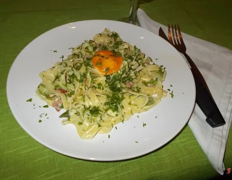 Le tagliatelle agli asparagi