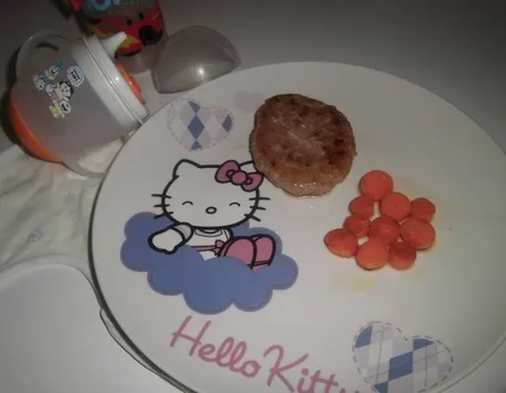 hamburger con carote