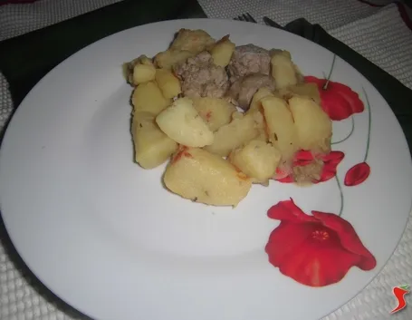 patate con salsiccia