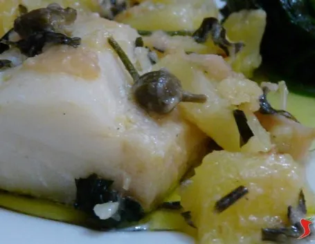 baccalà in umido con patate e cipolle