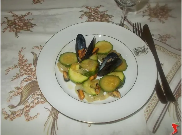Le cozze con le zucchine