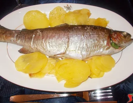 Trota al forno con patate