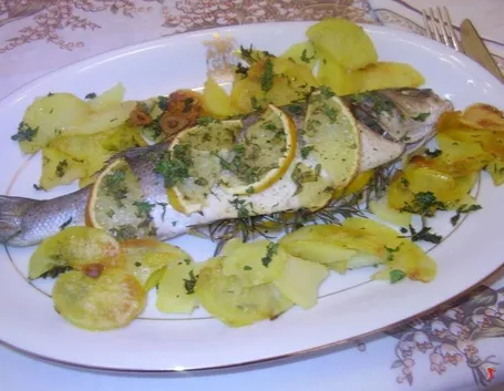 branzino con patate