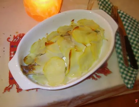 L'orata in crosta di patate