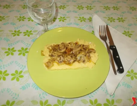 La polenta ai funghi