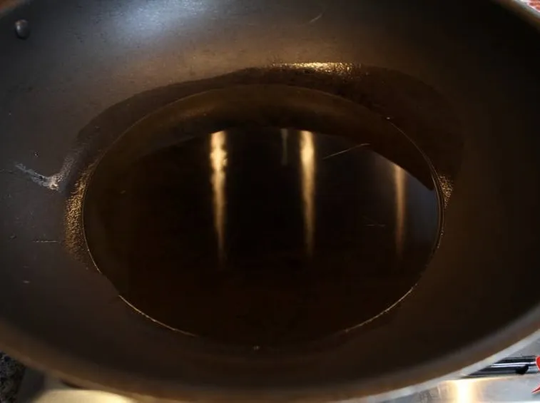 scaldare l'olio