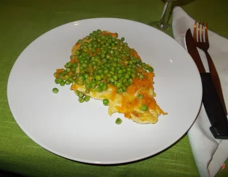 Petto di pollo con piselli