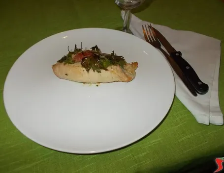 Il petto di pollo farcito