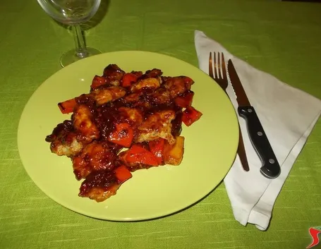 Il pollo in agrodolce