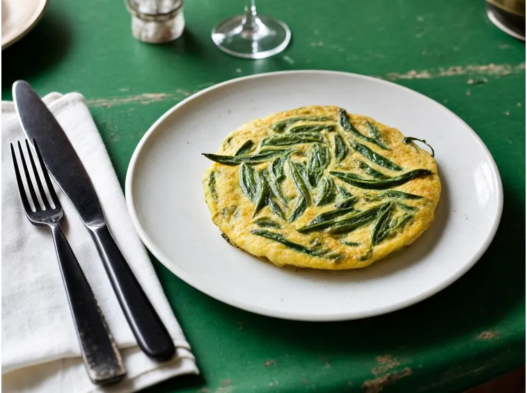 La frittata di fagiolini