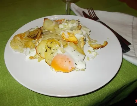 Le uova con patate