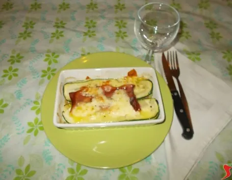 Le zucchine con lo speck
